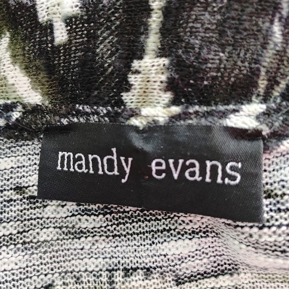 Mandy Evans Open Cardigan Green/Black Size S - Picture 7 of 7